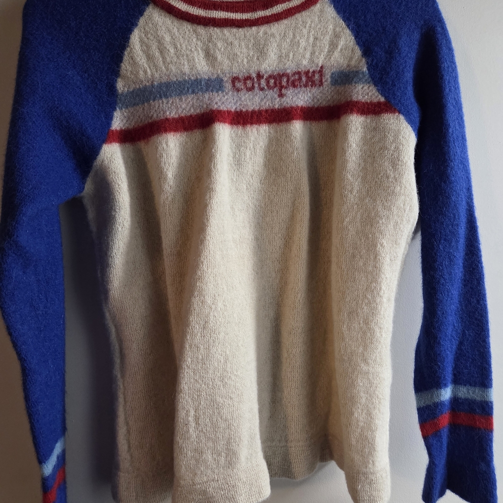Cotopaxi Blue and Cream Sweater